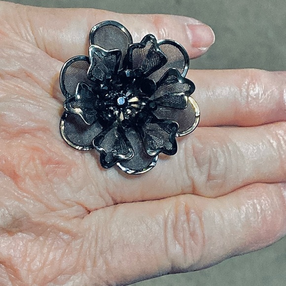 Black mesh ring - Picture 2 of 5